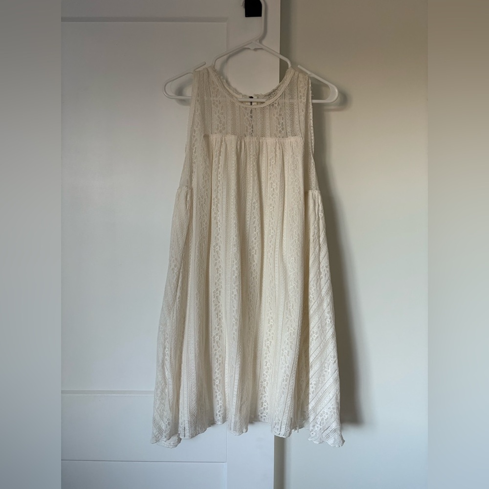 Dress Forum Cream Sleeveless Sundress